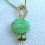 green "harvest" pendant green "harvest" pendant