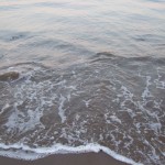 waves on Port Eynon beach
