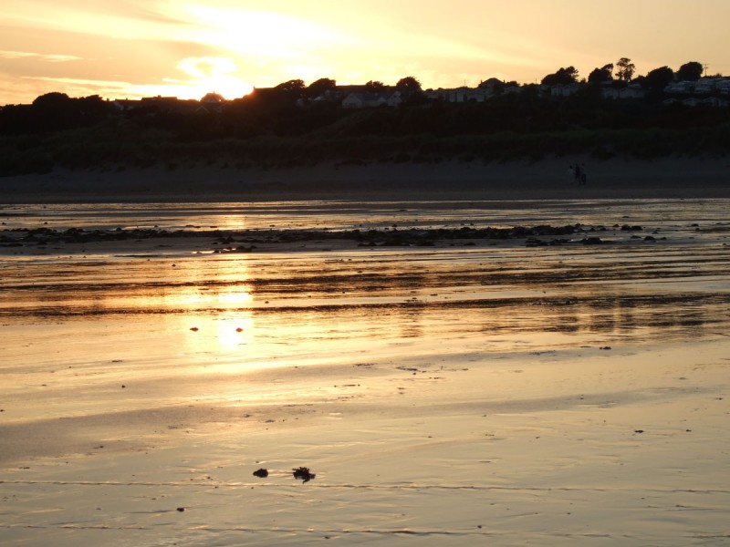 sunset at Port Eynon