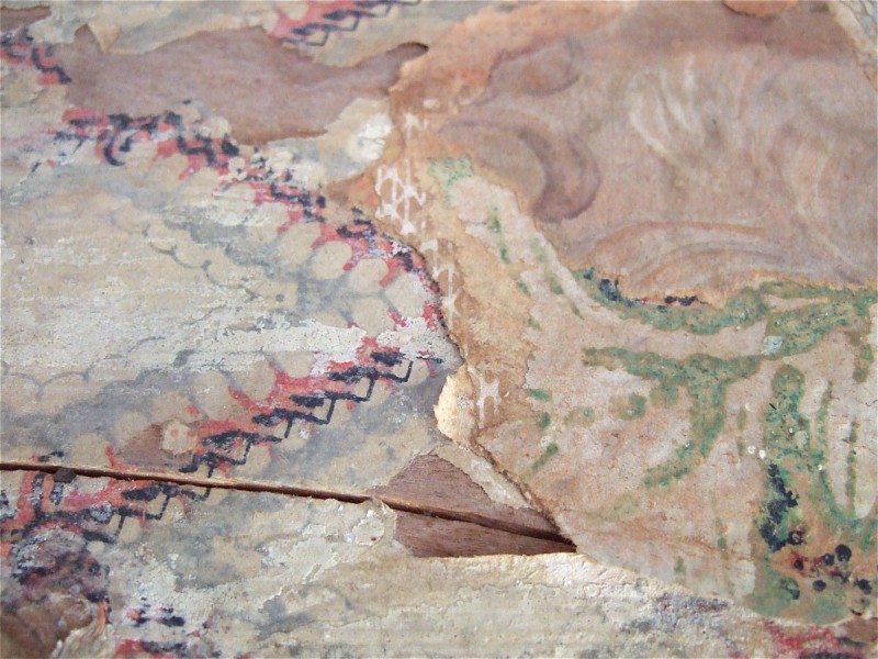 faded wallpaper at The End
