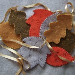 felt leaf garland
