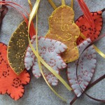 little felt leaves