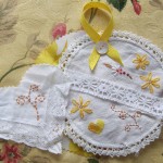 work in progress on lavender bags