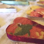 fabric covered hearts fabric covered hearts
