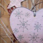 white & silver large heart white & silver large heart