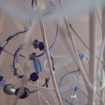 blue bead & wire decorations