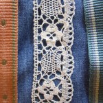 satin trimmings, cotton lace & denim