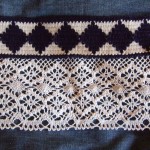 woven trimming, cotton lace & denim