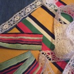 deck chair fabric, ribbon, lace & denim