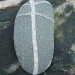 leaf pebble