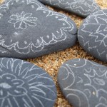 pebbles with patterns