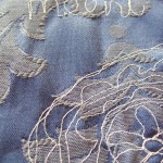 machine embroidered doily