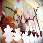 paper leaf garland paper leaf garland