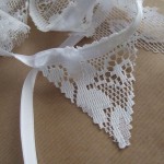 lace bunting - detail