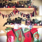 stockings, advent calendar & evergreens