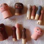 painted dolls heads