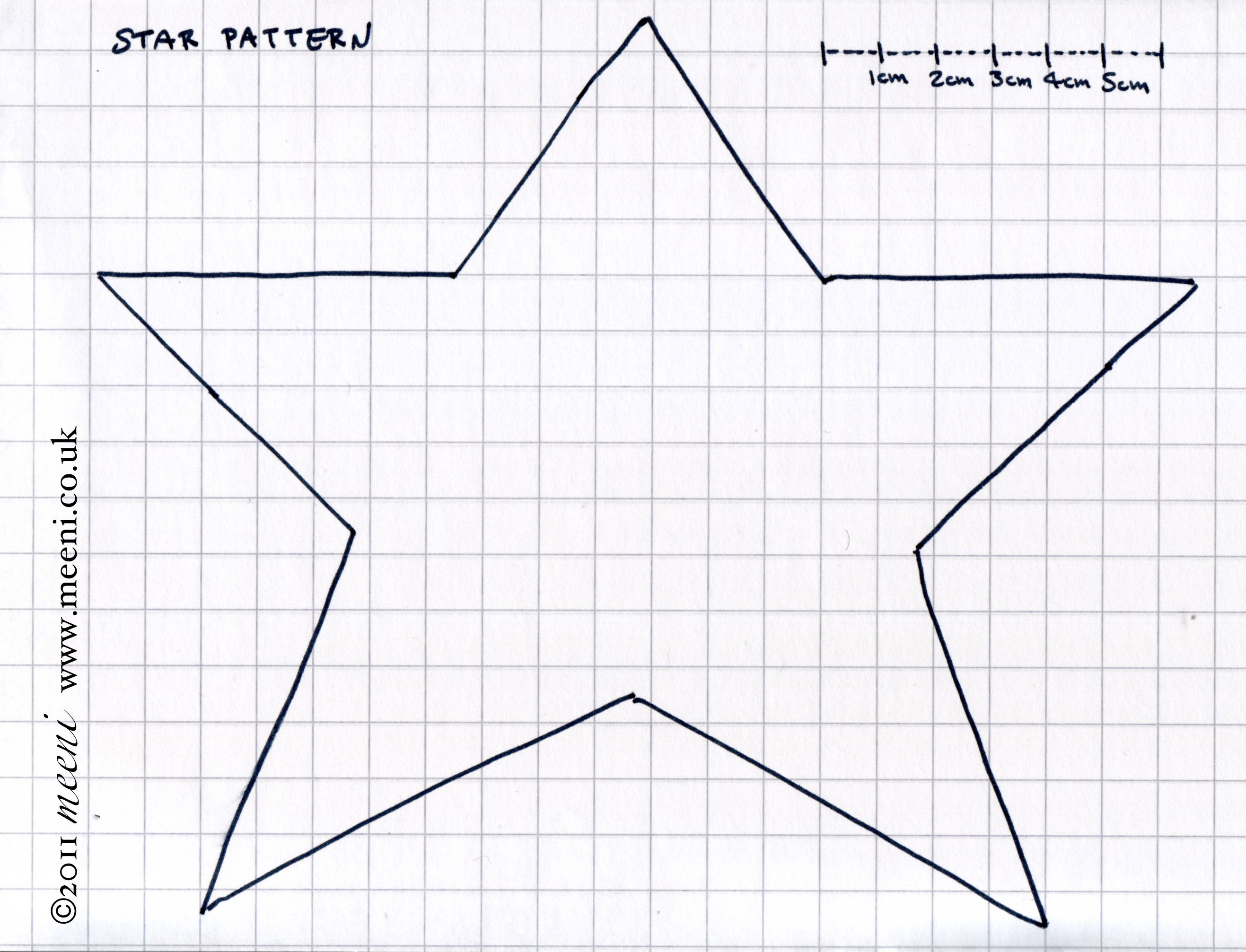 Free folded fabric star Quilt Pattern Requested